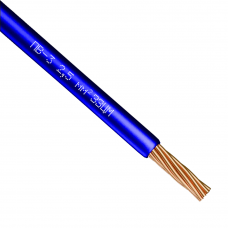 Провод ПВ-3 2,5 мм² синий ЗЗЦМ