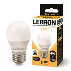 Лампа светодиодная Lebron LED L-G45 4W 4100K 220V E27 (00-10-30)