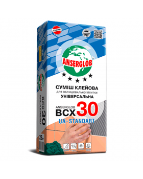 Клей для плитки универсальный Anserglob BCX-30 (25 кг)