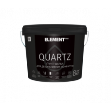 Грунт-краска  Element PRO Quartz структурная серая 8 кг