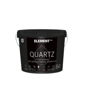 Грунт-краска структурная Element PRO Quartz серая (8 кг)