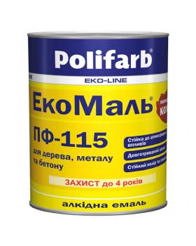 Эмаль ПФ-115 Polifarb ЭкоМаль желтая (2,7 кг)