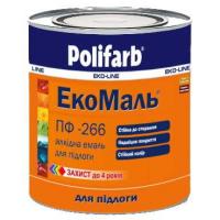 Эмаль для пола Polifarb Эко ПФ-266 красно-коричневая (2,7 кг)