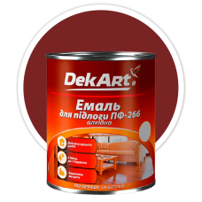 Эмаль для пола ПФ 266 DekArt красно-коричневая (0,9 кг)