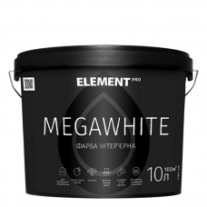 Краска интерьерная латексная Element Pro Megawhite (10 л) ультрабелая