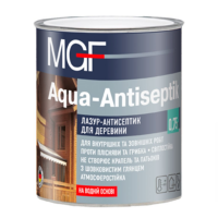 Лазурь-антисептик для дерева MGF Aqua Antiseptik бесцветный (0,75 л)