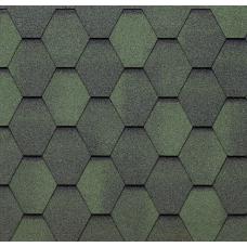 Черепица битумная Tegola Hexagonal Shaded Mixed Green 279 (2,3 м²)