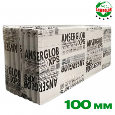 Теплоизоляция Anserglob XPS 100 мм (1,2 х 0,55 м) 0,66 м² (4 шт)