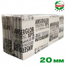 Теплоизоляция Anserglob XPS 20 мм (1,2 х 0,55 м) 0,66 м² (20 шт)