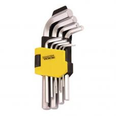 Ключи шестигранные Mastertool CrV 1,5-10 мм (набор 9 шт) 75-0955
