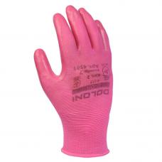 Перчатки Doloni D-OIL трикотажные с нитриловым покрытием (р.7) розовые
