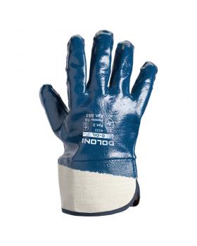 Перчатки Doloni D-OIL трикотажные с нитриловым покрытием (р.10) синие