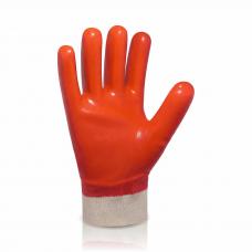 Перчатки трикотажные с ПВХ покрытием, мягкий манжет TRIDENT PV5003