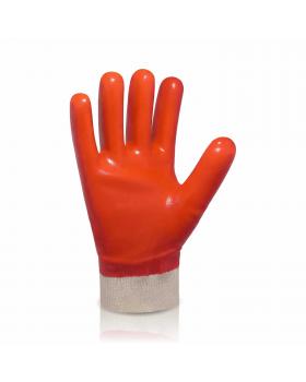 Перчатки трикотажные с ПВХ покрытием, мягкий манжет TRIDENT PV5003