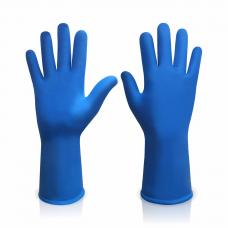 Перчатки латексные хозяйственные ANNA синие (L)