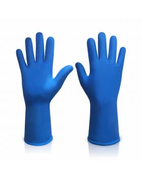 Перчатки латексные хозяйственные ANNA синие (XL)