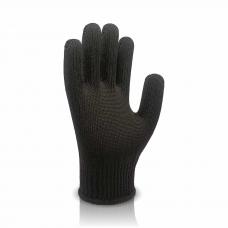 Перчатки трикотажные черные Medium Double 8401-2