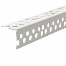 Уголок перфорированный пластиковый (25 х 25 мм) 2,5 м