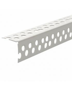 Уголок перфорированный пластиковый (25 х 25 мм) 3 м