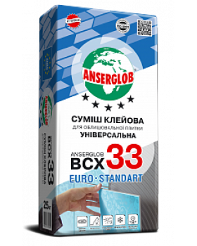 Клей для плитки Anserglob BCX-33 (25 кг)