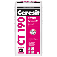 Клей для минеральной ваты Ceresit CT 190 (25 кг)