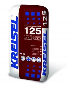 Смесь для кладки блоков из пористого бетона и силикатных блоков Kreisel 125 (25 кг)