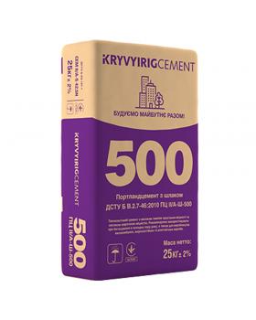 Цемент Kryvyi Rig Cement ПЦ II/А-Ш-500 (25 кг) Кривой Рог